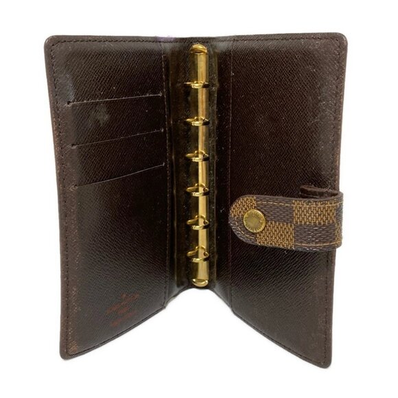LOUIS VUITTON Agenda PM Ebene Damier Agenda Cover Case 132-081025 - Picture 6 of 12